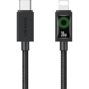 USAMS IPAD / IPAD 2 / IPAD 3-то поколение USAMS U92 кабел за данни USB - Lightning, 120 см, ЧЕРЕН SJ774USB01 (SJ774USB01)