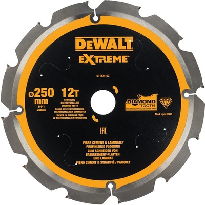 DeWALT DT1474 Pilový kotouč pro cementovláknité desky a laminát 250x30mm 12z