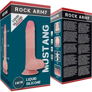 CupidOn USA Rockarmy - Харнес + liquid силиконов premium mustang реалистичен 18 см -o- 4.14 см