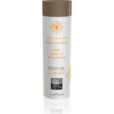 HOT Shiatsu Luxury Edible Body Oil Apricot 75 ml