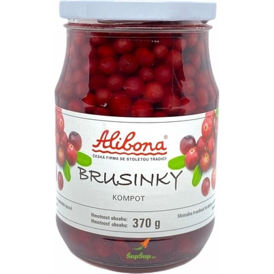 Alibona Kompot Brusinky 370 g 35 – Zboží Dáma