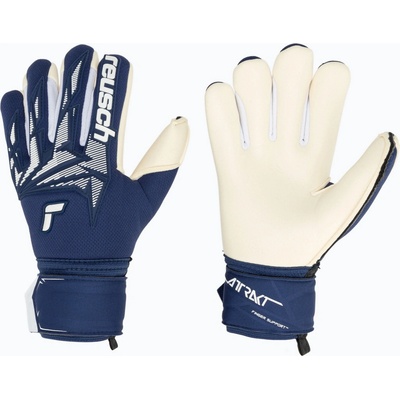 Reusch Attrakt Freegel Gold X Finger Support Junior premium blue/white