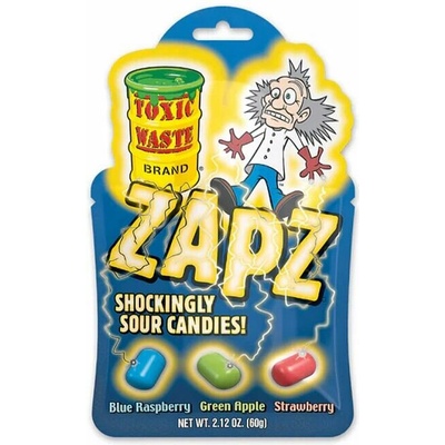 Toxic Waste Zapz kyselé bonbony s ovocnými příchutěmi 60 g