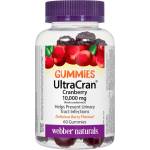 Webber Naturals UltraCran Cranberry 10000 mg (fresh cranberries) - Червена боровинка гъми, 60 желирани таблетки (3899 WN)