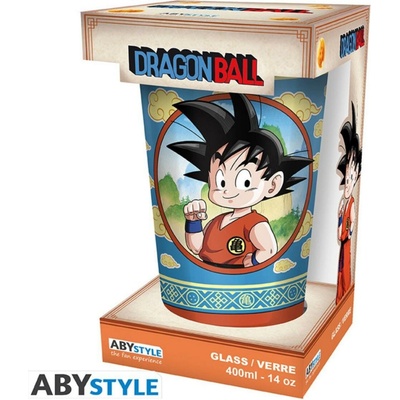 DRAGON BALL Large Glass Goku & the Flying Nimbus 400 ml