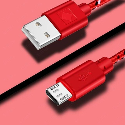 Alabanda E87 Micro USB kabel 1m Červená