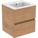 Ideal Standard Eurovit - Шкаф с мивка, 55x50x44 см, 2 чекмеджета, естествен дъб R0571Y8 (R0571Y8)