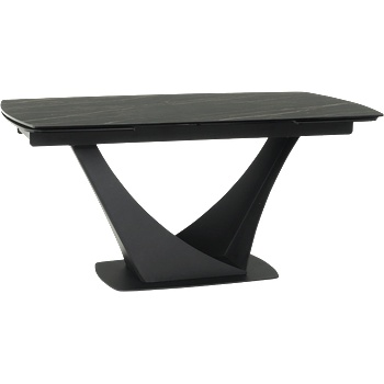 Carmen Разтегателна трапезна маса borek - черна