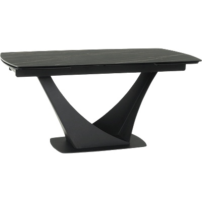 Carmen Разтегателна трапезна маса borek - черна