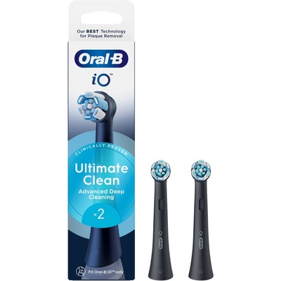 Oral-B Резервни глави Oral-B - iO Ultimate Clean, 2 броя, черни (1100039065)