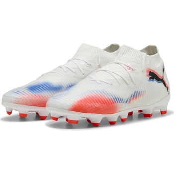 PUMA Детски футболни бутонки Puma Future 8 Pro Childrens Artificial Ground Football Boots - White/Black/Red