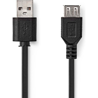 Nedis CCGL60010BK10 prodlužovací USB 2.0/ zástrčka USB-A - zásuvka USB-A, 1m, černý