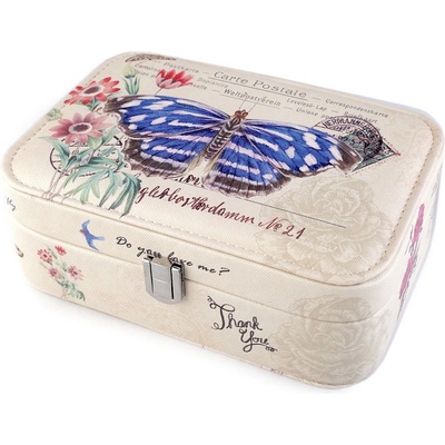 Prima-obchod šperkovnice motýl 40542 modrá safírová