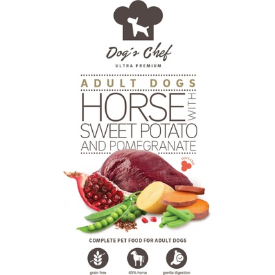 Dog’s Chef Horse with Sweet Potato & Pomegranate 2 x 12 kg