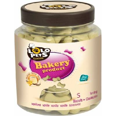 Lolo Pets Classic Cookies Vanilla Bones in S 210 g sklenice