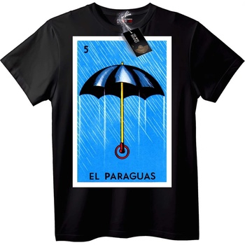 NOONEBRAND Тениска Loteria чадър - 2XL, Black