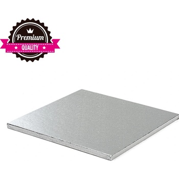 Decora Podnos pevný strieborný štvorec 30x30cm