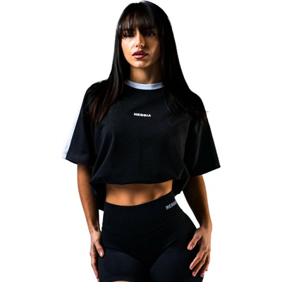 Nebbia Dámske tričko Power Her Relaxed Tee 894 Black