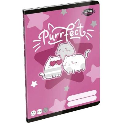 LIZZYSULI Zošit s linkami A5 21 32 pre 4. 8. ročník Kittok Stars Purrfect