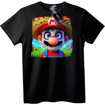 NOONEBRAND Тениска Mario Ден на мъртвите Фиеста - 2XL, Black