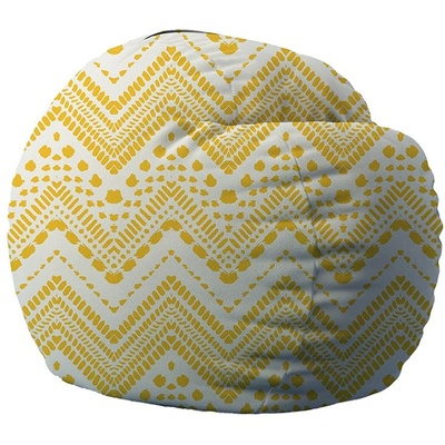 PUFRELAX Барбарон 400л. Matusalem, Aztec Chevron, Перящ се калъф, Подходящ за деца, Пълнеж с микс от мемори пяна и дунапрен, принт (PUF-M-M-TM-AZC)