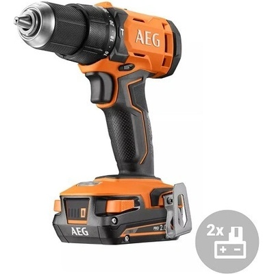 Aeg AKU Príklepová vŕtačka BSB18G4-202C,18V