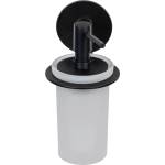 WENKO Матово черен самоносещ стъклен дозатор за сапун 150 ml Bivio - Wenko (26064100)