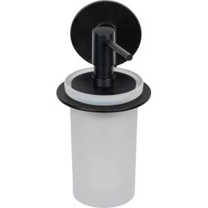 WENKO Матово черен самоносещ стъклен дозатор за сапун 150 ml Bivio - Wenko (26064100)