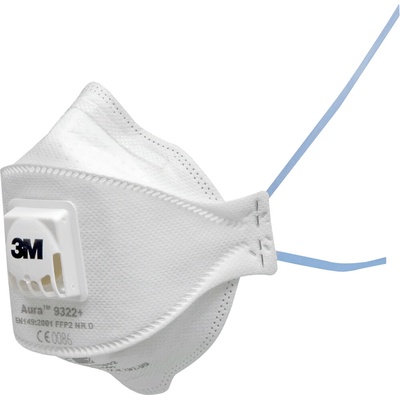 3M MAS 9322 Filtračná polomaska FFP2 NR D s filtrom Aura 10 ks