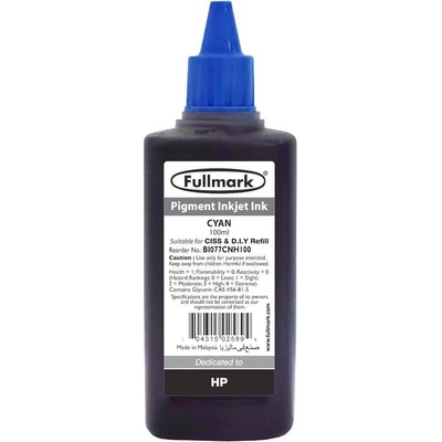 Compatible Универсално пигментно мастило за мастилени касети - 100 мл - циан