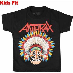 ROCK OFF детска тениска Anthrax - War Dance Boys - ЧЕРЕН - ROCK OFF - ANTHTEE24BB