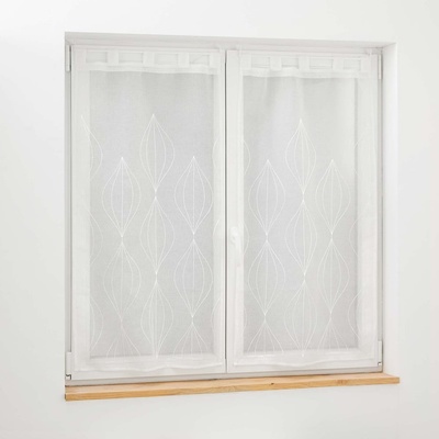 douceur d'intérieur Bílé voálové záclony v sadě 2 ks 60x90 cm Galactee – douceur d'intérieur