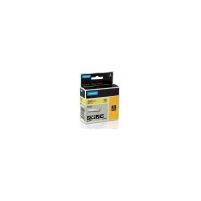 Dymo 18432 černý tisk žlutý podklad 5.5 m 12 mm RHINO vinylová profi D1 1