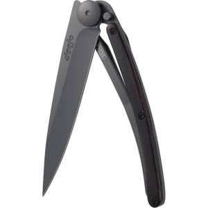DEEJO 1gb004 black / Стилно ултралеко джобно ножче с дискретно черно острие без татуировки (1gb004)