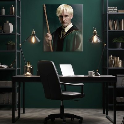 Obraz z fotky Draco Malfoy - Slizolinský Princ - 50x60 cm