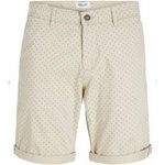 JACK & JONES Къси панталони Jack & Jones JPSTBOWIE SHORTS SA PRINTER MID 12230336 Бежов Размер S