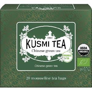 Kusmi Tea Зелен чай био Organic Chinese Green Tea в муселинови торбички 20 бр (21627A1120)