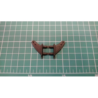4Dim Print ABS páka 18 mm čierna otvor 1,5 mm 2 ks
