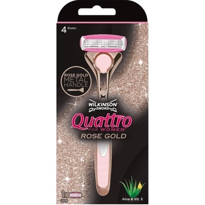 Wilkinson Sword Quattro for Women Rose Gold + 1 ks hlavice