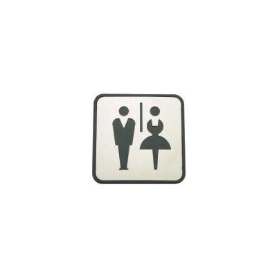 Piktogram symbol WC Páni/dámy nerez