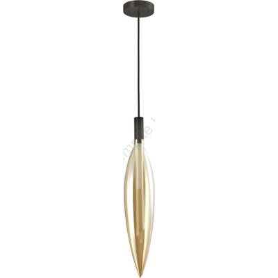 Candellux Висяща лампа на кабел NORDIC 1xG9/5W/230V черна/димчато бежова (CA1212)