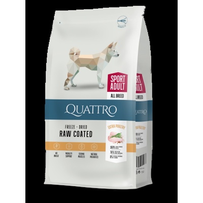 Quatro Sport Adult Poultry - Пълноценна суха храна за израснали активни кучета с птиче месо, 12 кг