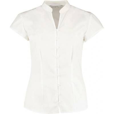 Kustom Kit KK 727 mao límec popelínová krátký rukáv dámská white