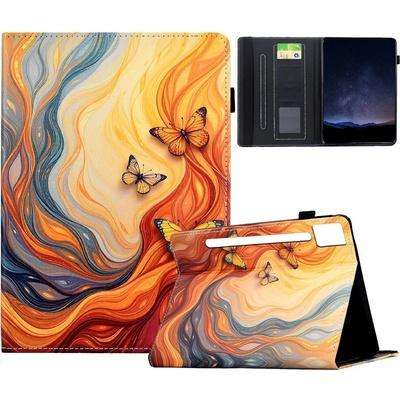 Vsechnonamobil 130934 ART Zaklápěcí pouzdro Lenovo Idea Tab Pro FIRE BUTTERFLY