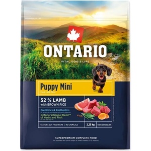ONTARIO Puppy Mini Lamb & Brown Rice 2, 25kg храна (214-13102)