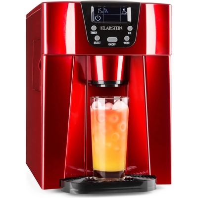 Klarstein Ice Volcano 2G уред за правене на кубчета лед, LED | 12кг. всеки 24h | 2l | 6-10 мин. червен (ICE4-Ice-Volcano-2GR) (ICE4-Ice-Volcano-2GR)