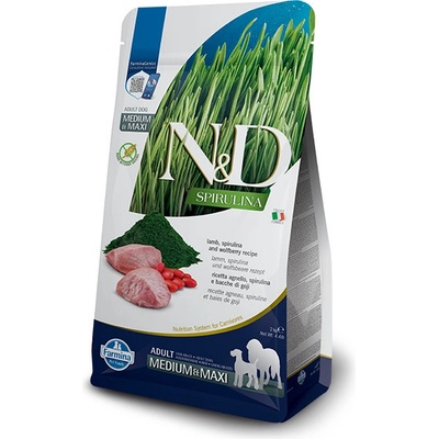 N&D Spirulina Dog Adult M/L Lamb & Wolfberry 2 kg