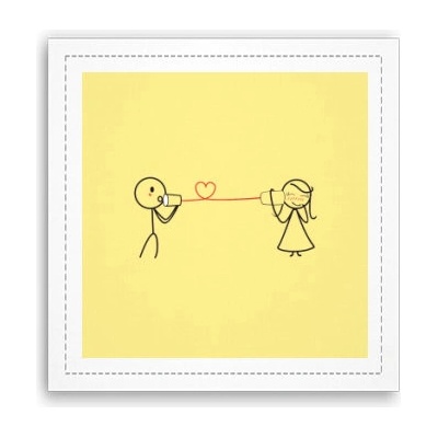 Fotoobraz 40x40 cm Love call