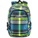 Školní batohy Target batoh Kostkovaný zeleno-modrá
