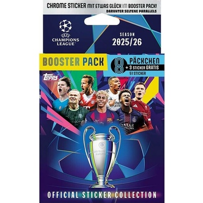 Topps Uefa Champions League 2025/2026 Stickers Eco pack